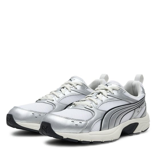 Puma - "Milenio" Tech-Design Sneaker für Herren, Leder, niedrig geschnitten (Weiß/Silber) - Image 1