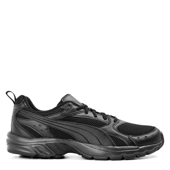Puma - "Milenio" Tech-Design Sneaker für Herren, Leder, niedrig geschnitten (Dreifaches Schwarz) - Image 1