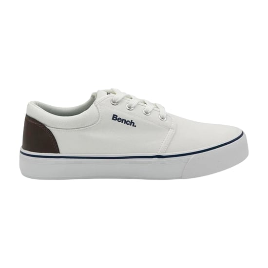 Bench - "Donnie" Kontrasteinsatz Sneaker für Herren, Canvas (Weiß) - Image 1