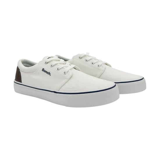 Bench - "Donnie" Kontrasteinsatz Sneaker für Herren, Canvas (Weiß) - Image 3