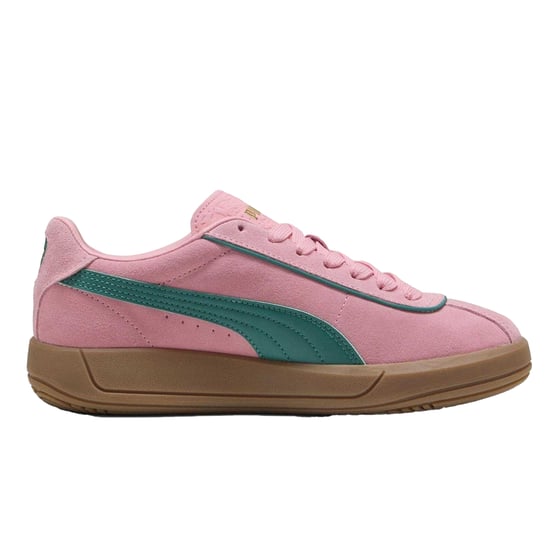 Puma - "Club Klassika" Sneaker für Damen, Leder, niedrig geschnitten (Grün/Pink) - Image 2