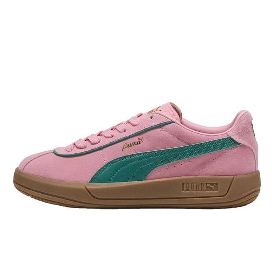 Puma - "Club Klassika" Sneaker für Damen, Leder, niedrig geschnitten (Grün/Pink) - Image 4