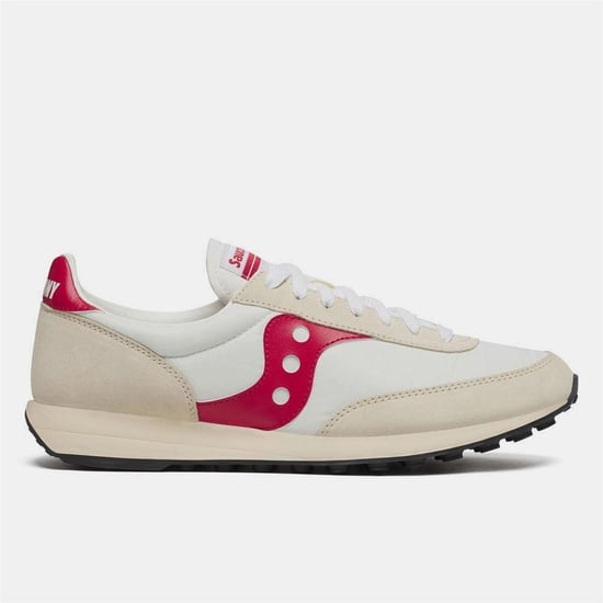 Saucony - "80" Sneaker für Herren, Wildleder (Weiß/Rot) - Image 1