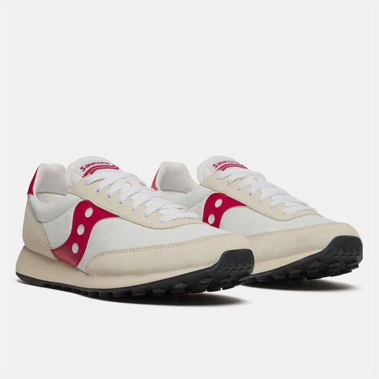 Saucony - "80" Sneaker für Herren, Wildleder (Weiß/Rot) - Image 2
