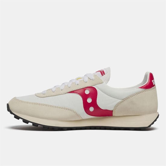 Saucony - "80" Sneaker für Herren, Wildleder (Weiß/Rot) - Image 3