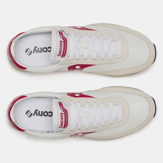 Saucony - "80" Sneaker für Herren, Wildleder (Weiß/Rot) - Image 5