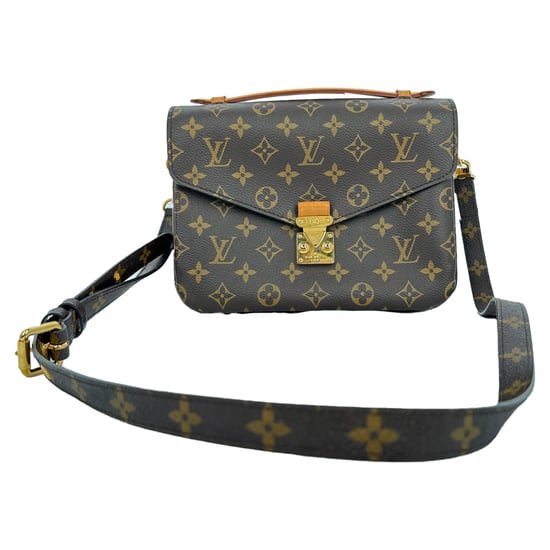 Louis Vuitton Pochette Métis Schultertasche aus braunem beschichtetem Canvas - Image 2