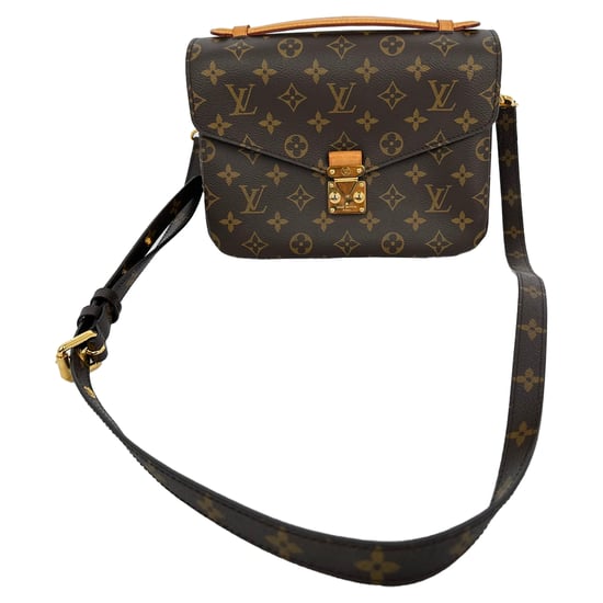 Louis Vuitton Pochette Métis Schultertasche aus braunem beschichtetem Canvas - Image 3