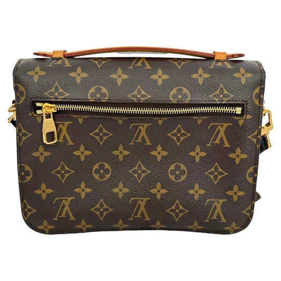 Louis Vuitton Pochette Métis Schultertasche aus braunem beschichtetem Canvas - Image 5