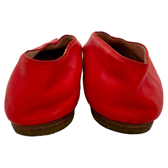 Celine Ballerinas mit spitzer Zehenpartie aus rotem Leder - Image 6