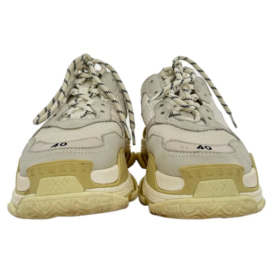 Balenciaga Triple S Sneakers aus cremefarbenem Nylon - Image 2