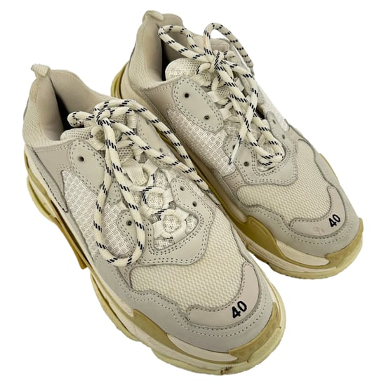 Balenciaga Triple S Sneakers aus cremefarbenem Nylon - Image 5