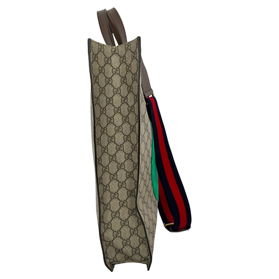 Gucci Bosco Patch GG Supreme Tote Bag aus beigefarbenem beschichtetem Canvas - Image 2
