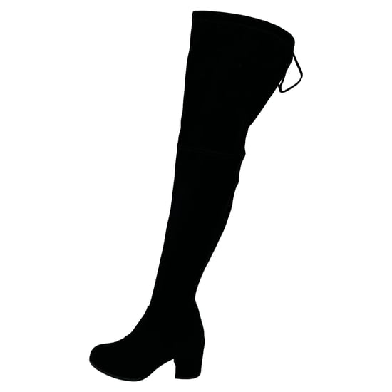 Stuart Weitzman Tieland Overknee-Stiefel aus schwarzem Wildleder - Image 6