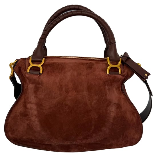 Chloé Medium Marcie Handtasche aus braunem Wildleder - Image 2
