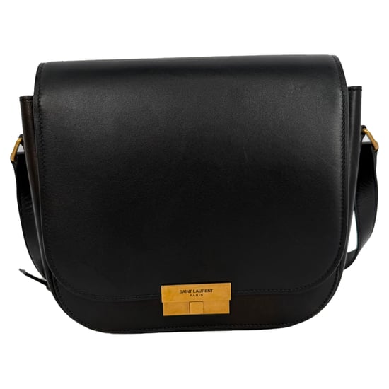 Kleine Betty Satchel-Tasche von Saint Laurent aus schwarzem Leder - Image 1