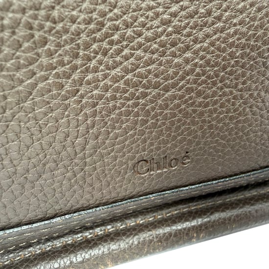 Chloé Paraty Medium Bag aus grauem Leder - Image 3