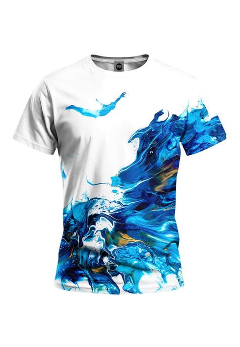 Farbgieß-Diver T-Shirt - Image 1