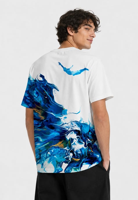 Farbgieß-Diver T-Shirt - Image 3
