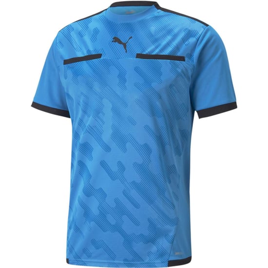 Puma - "TeamLIGA" Schiedsrichtertrikot für Herren (Azure Blau/Schwarz) - Image 1