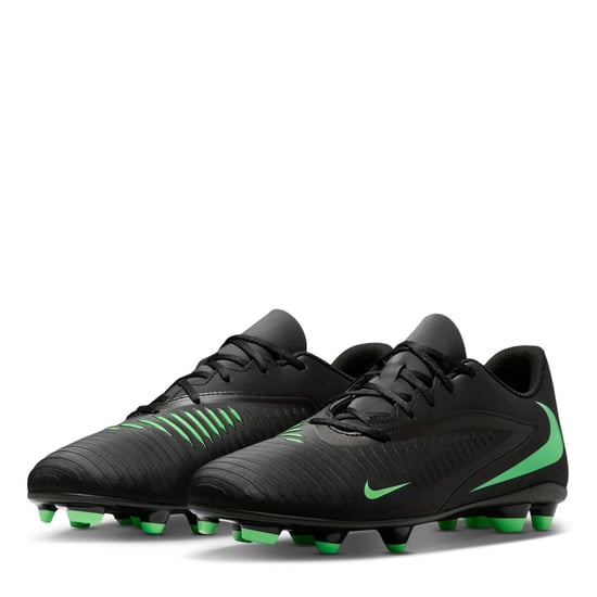 Nike - "Phantom 6 Low Club" Fußballschuhe mit festem Boden für Herren (Schwarz/Grün) - Image 4