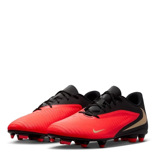 Nike - "Phantom 6 Low Club" Fußballschuhe mit festem Boden für Herren (Rot/Schwarz) - Image 4
