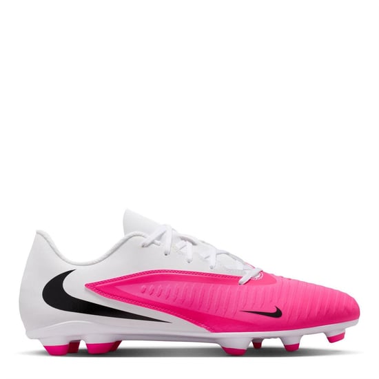 Nike - "Phantom 6 Low Club" Fußballschuhe mit festem Boden für Herren (Weiß/Pink) - Image 1