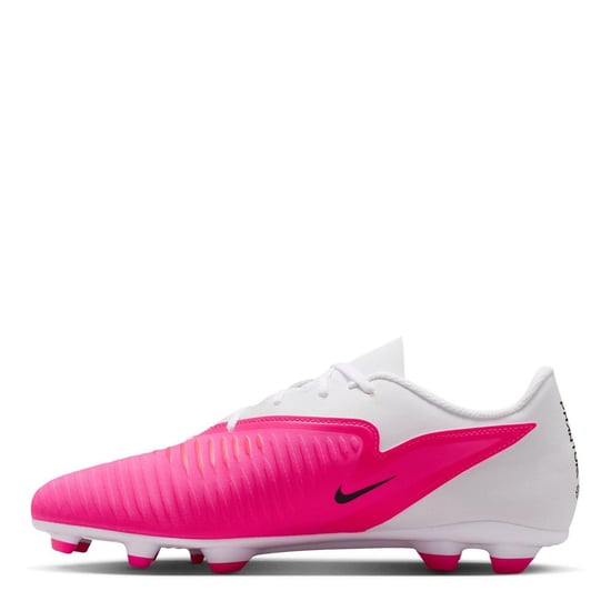 Nike - "Phantom 6 Low Club" Fußballschuhe mit festem Boden für Herren (Weiß/Pink) - Image 2