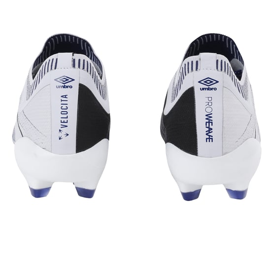 Umbro - Herren Fußballschuhe mit festem Boden "Velocita Elixir Pro" (Weiß/Schwarz/Königsblau) - Image 2