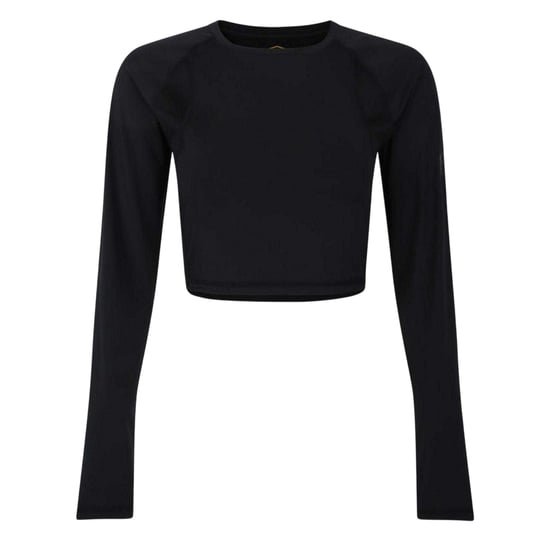 Umbro - Kurzes Top für Damen, Training, Bodycon, Raglan langärmelig (Schwarz) - Image 1