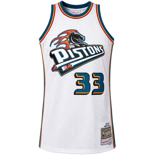 Mitchell & Ness NBA Detroit Pistons #33 Hill Herren Silber Weste - Image 1
