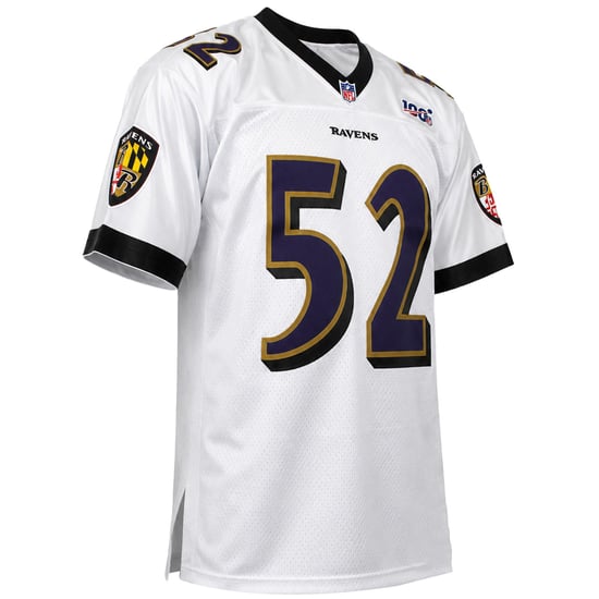 Mitchell & Ness NFL Baltimore Ravens #52 R.Lewis Platin Weißes Trikot - Image 2