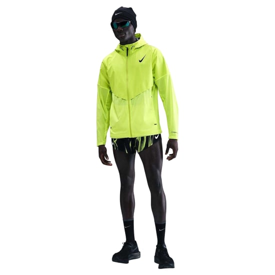 Nike - Jacke für Herren, mit Kapuze, Storm-FIT, Laufen (Volt Farbe/Schwarz) - Image 4