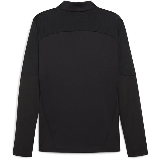 Puma - "TeamFinal" Fleece-Oberteil für Herren, mit kurzem Reißverschluss, Training (Schwarz) - Image 2