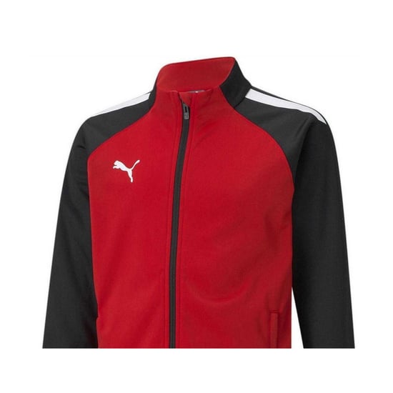 Puma - "Team Liga" Trainingsjacke für Kinder, Training (Rot/Schwarz) - Image 3