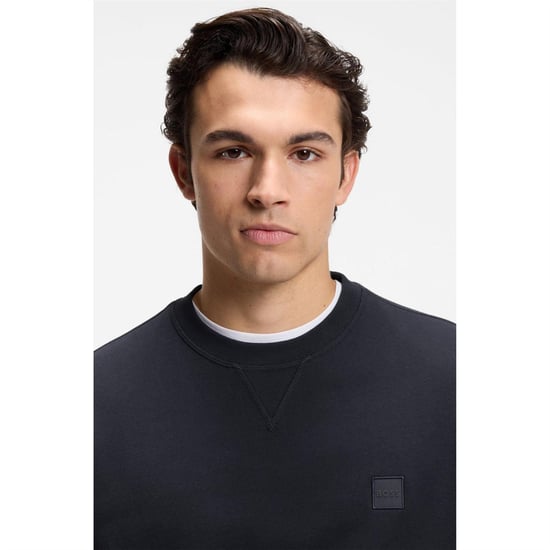 Boss - "Westart" Sweatshirt für Herren, Rundhalsausschnitt, Premium-Baumwolle (Dunkelblau) - Image 4