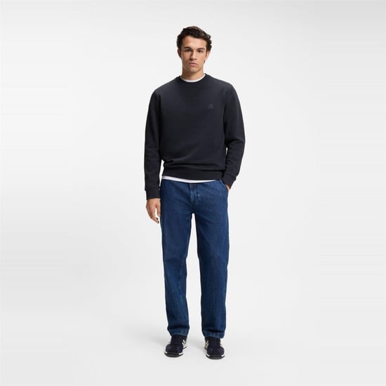 Boss - "Westart" Sweatshirt für Herren, Rundhalsausschnitt, Premium-Baumwolle (Dunkelblau) - Image 5