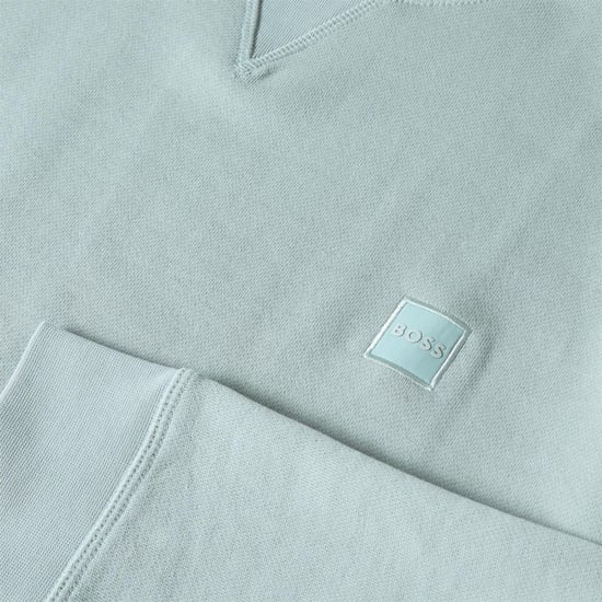 Boss - "Westart" Sweatshirt für Herren, Rundhalsausschnitt, Premium-Baumwolle (Silber) - Image 3