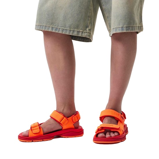 Balenciaga - "Tourist" Sandalen für Damen (Orange/Rot) - Image 4