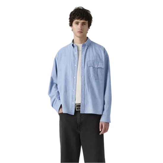 Levis - Hemd für Herren, kurz geschnitten, Chambray-Stoff (Chambray-Stoff) - Image 4