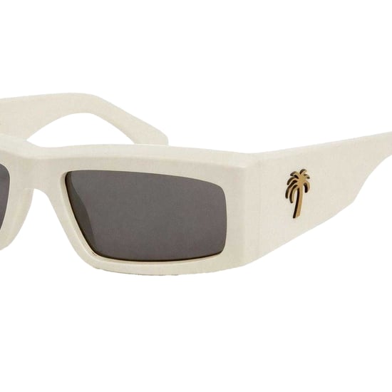 Palm Angels - "Yreka" Rechteck-Sonnenbrille für Herren (Weiß/Dunkelgrau) - Image 3