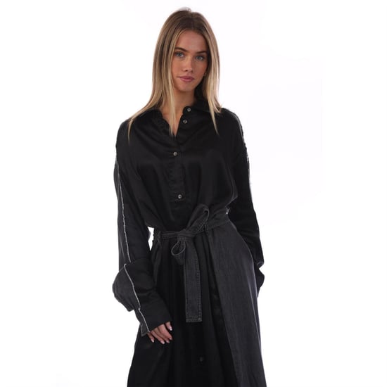 Diesel - "D-Paige-Stram" Hemdblusenkleid für Damen, Kunstseide (Schwarz) - Image 2