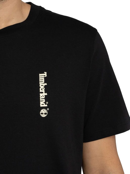 Timberland T-Shirt Mit Ovalem Logo Auf Der Rückseite, Schwarz - Image 4