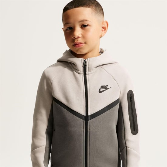 Nike - Hoodie mit durchgehendem Reißverschluss für Kinder, Fleece (Lila Höhle) - Image 1