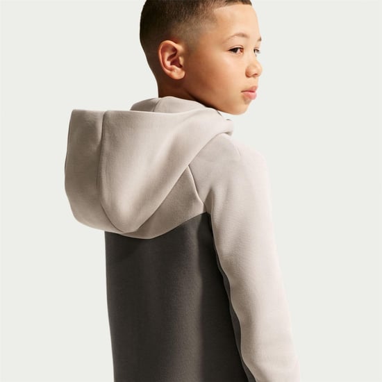 Nike - Hoodie mit durchgehendem Reißverschluss für Kinder, Fleece (Lila Höhle) - Image 2