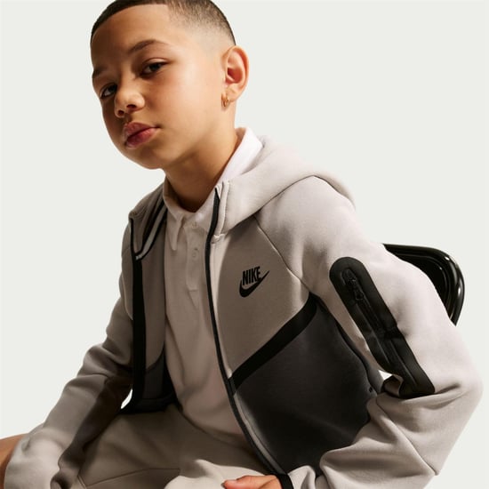 Nike - Hoodie mit durchgehendem Reißverschluss für Kinder, Fleece (Lila Höhle) - Image 3