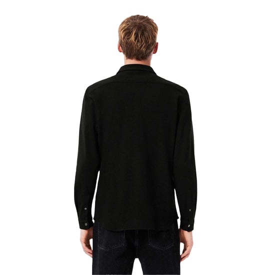 Lacoste - Hemd für Herren, Schmal, Langärmlig (Schwarz) - Image 2
