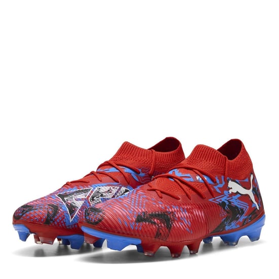 Puma - "Future 8 Match" Fußballschuhe mit festem Boden für Herren (Rot/Blau) - Image 1