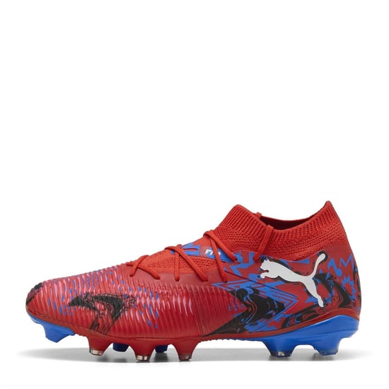 Puma - "Future 8 Match" Fußballschuhe mit festem Boden für Herren (Rot/Blau) - Image 2