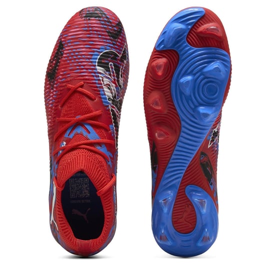 Puma - "Future 8 Match" Fußballschuhe mit festem Boden für Herren (Rot/Blau) - Image 3
